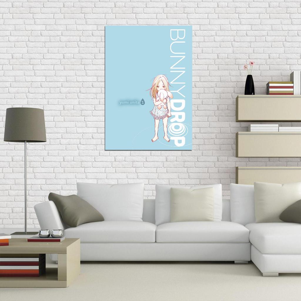 Bunny Drop Tv Series Anime Poster Japanese Cutecore Room Decor Kawaii Aesthetic Manga Art