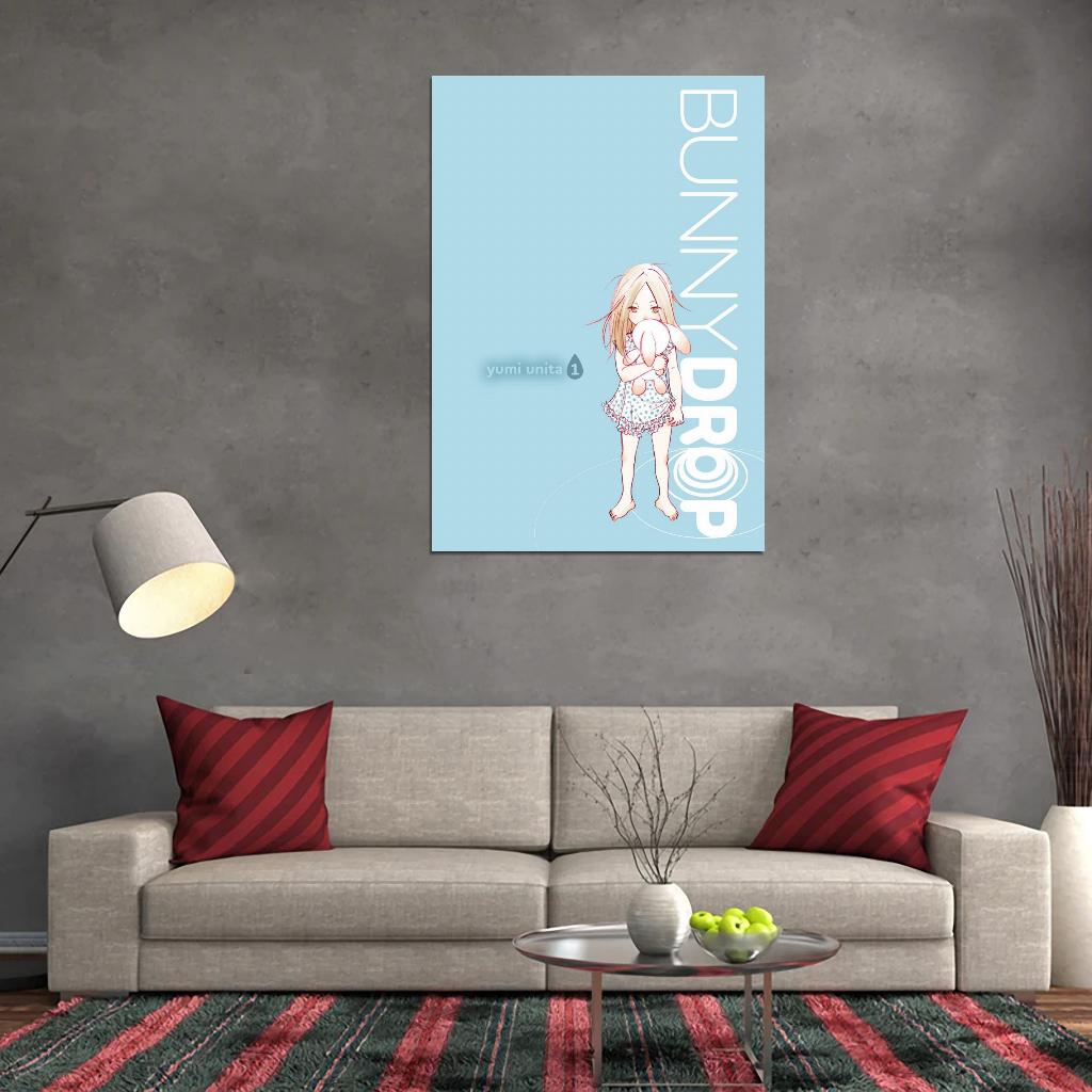 Bunny Drop Tv Series Anime Poster Japanese Cutecore Room Decor Kawaii Aesthetic Manga Art