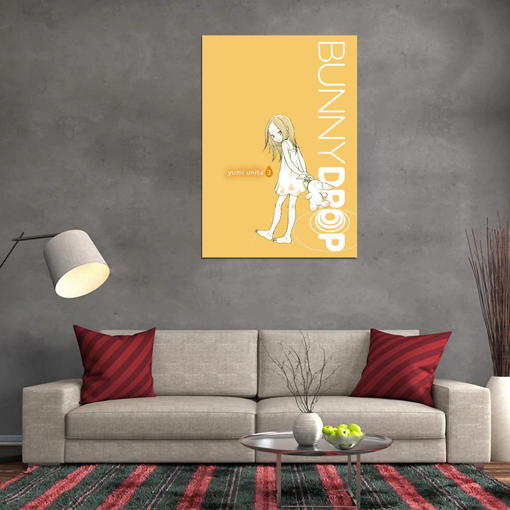 Bunny Drop Tv Series Anime Poster Japanese Cutecore Room Decor Kawaii Aesthetic Manga Art