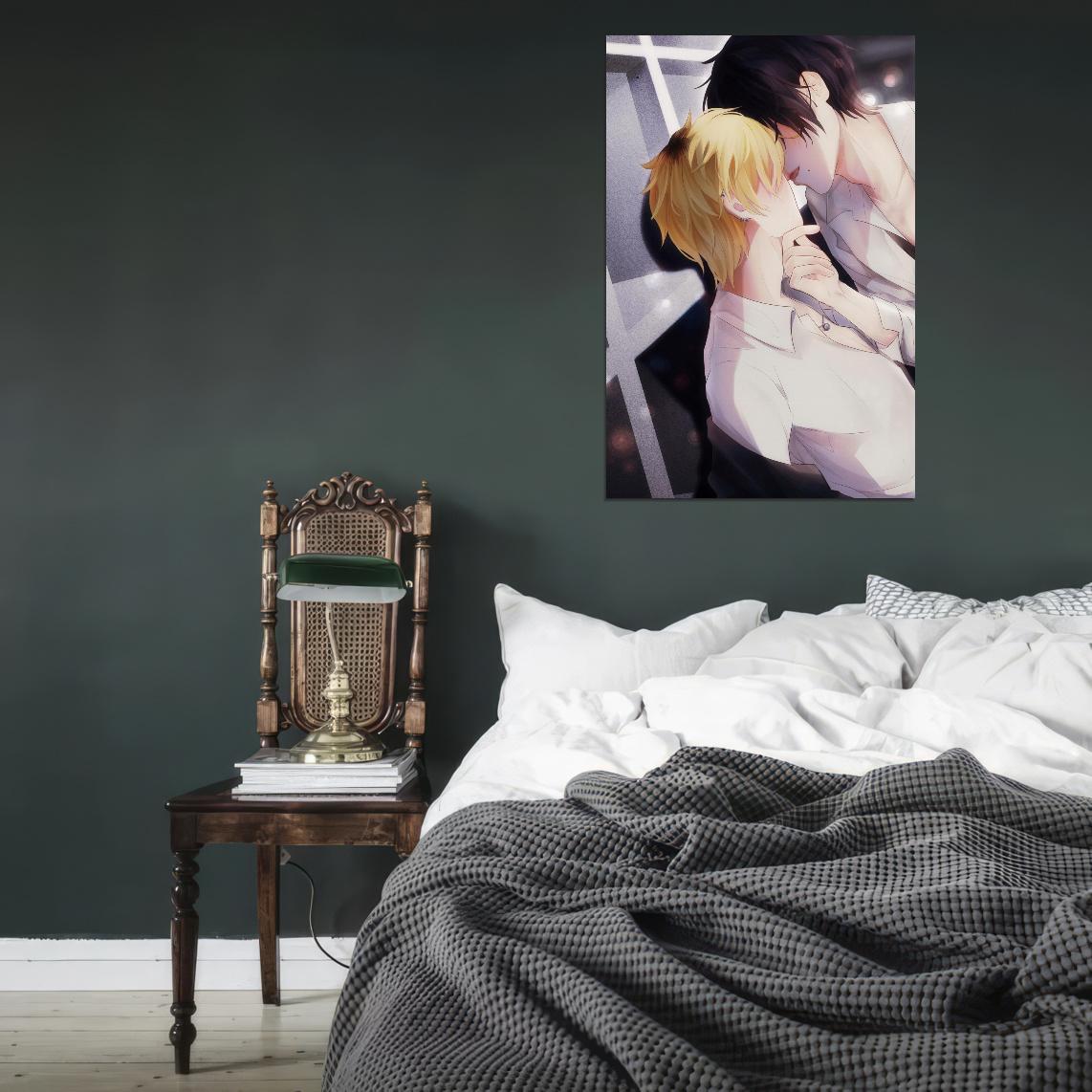 Hitorijime My Hero Anime Poster Yaoi Gay Boys Love Romance Kiss Manga Art - xonomax