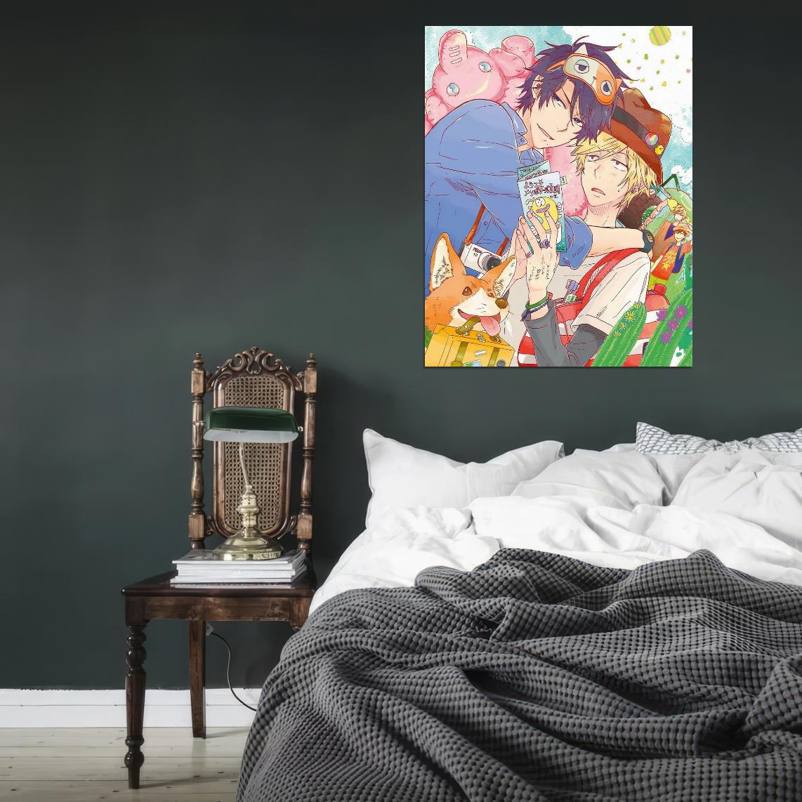 Hitorijime My Hero Anime Poster Yaoi Gay Boys Love Romance Manga Art - xonomax