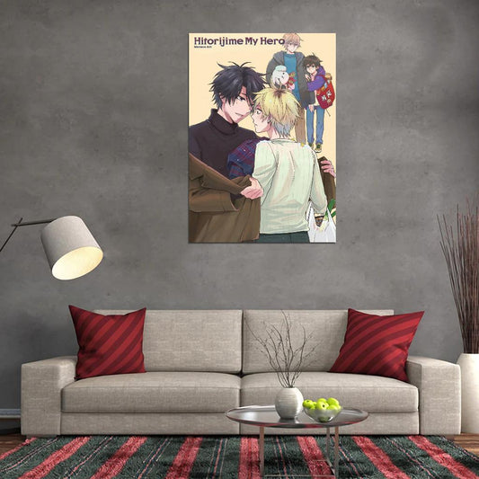 Hitorijime My Hero Anime Poster Yaoi Gay Boys Love Romance Manga Art - xonomax