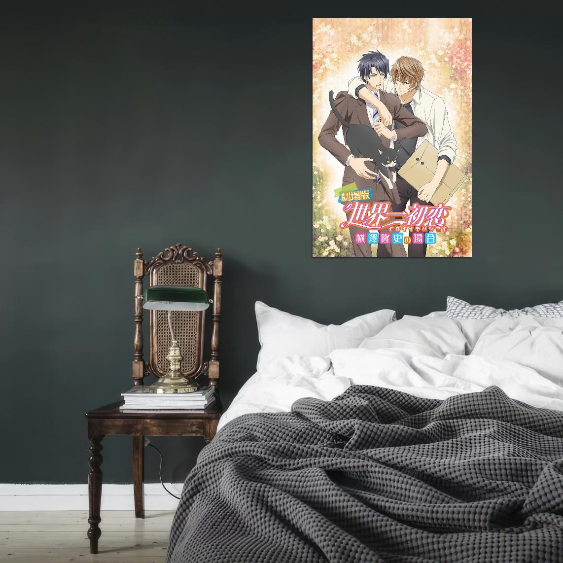 Junjou Romantica Misaki Takahashi Akihiko Usami Yaoi Boys Love Anime Poster Manga Art - xonomax