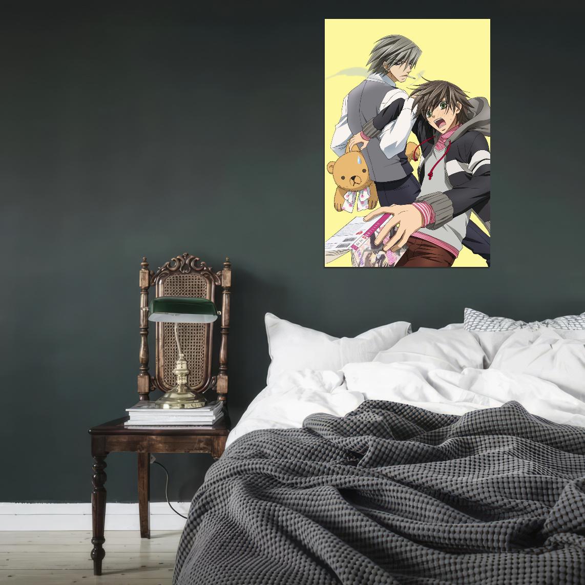 Junjou Romantica Misaki Takahashi Akihiko Usami Yaoi Boys Love Anime Poster Manga Art - xonomax