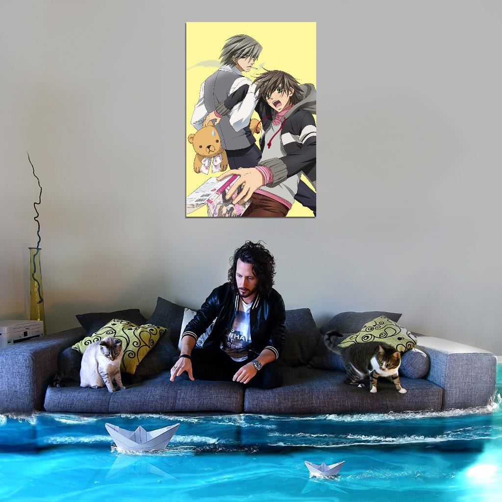 Junjou Romantica Misaki Takahashi Akihiko Usami Yaoi Boys Love Anime Poster Manga Art