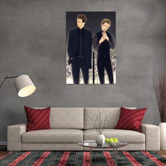 Saezuru Tori Wa Habatakanai Anime Poster Gay Yaoi Boys Love Drama Romance Manga Art - xonomax