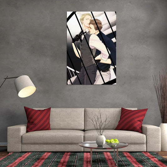 Saezuru Tori Wa Habatakanai Anime Poster Gay Yaoi Boys Love Drama Romance Manga Art - xonomax