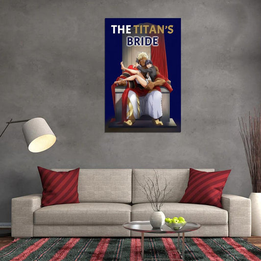 The Titan's Bride Tv Series Anime Poster Gay Yaoi Boys Love Fantasy Romance Kyojinzoku No Hanayome Manga Style Manga Art - xonomax