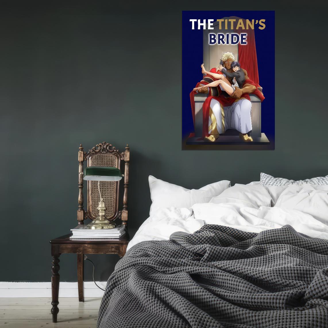 The Titan's Bride Tv Series Anime Poster Gay Yaoi Boys Love Fantasy Romance Kyojinzoku No Hanayome Manga Style Manga Art - xonomax