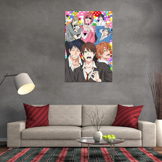 Yarichin Bitch Club Tv Series Anime Poster Yaoi Gay Boys Love Lgbtq+ Kawaii Room Decor Aesthetic Manga Art - xonomax