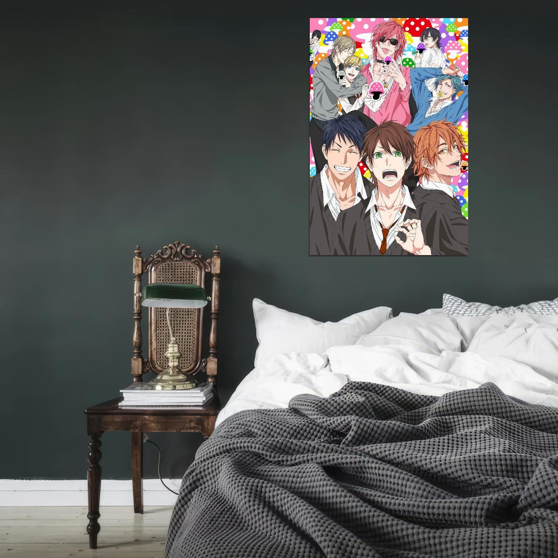 Yarichin Bitch Club Tv Series Anime Poster Yaoi Gay Boys Love Lgbtq+ Kawaii Room Decor Aesthetic Manga Art - xonomax
