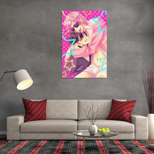 Yarichin Bitch Club Tv Series Anime Poster Yaoi Gay Boys Love Lgbtq+ Manga Style Manga Art - xonomax