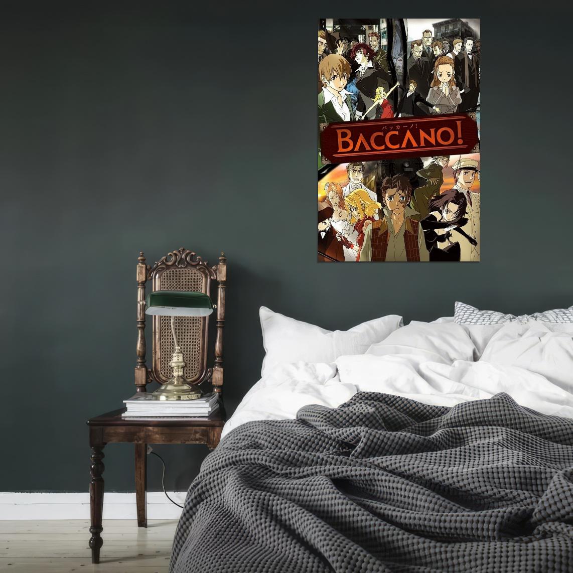 Baccano! Tv Series Anime Poster Japanese Action Mystery Supernatural Manga Art - xonomax