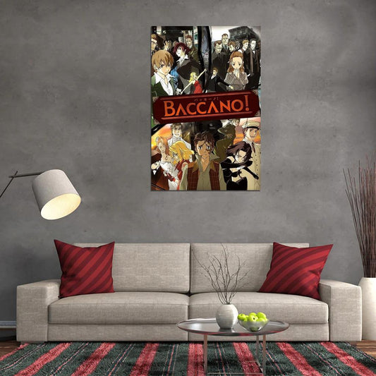 Baccano! Tv Series Anime Poster Japanese Action Mystery Supernatural Manga Art - xonomax