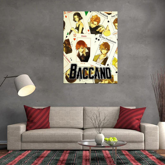 Baccano! Tv Series Anime Poster Japanese Action Mystery Supernatural Manga Art - xonomax