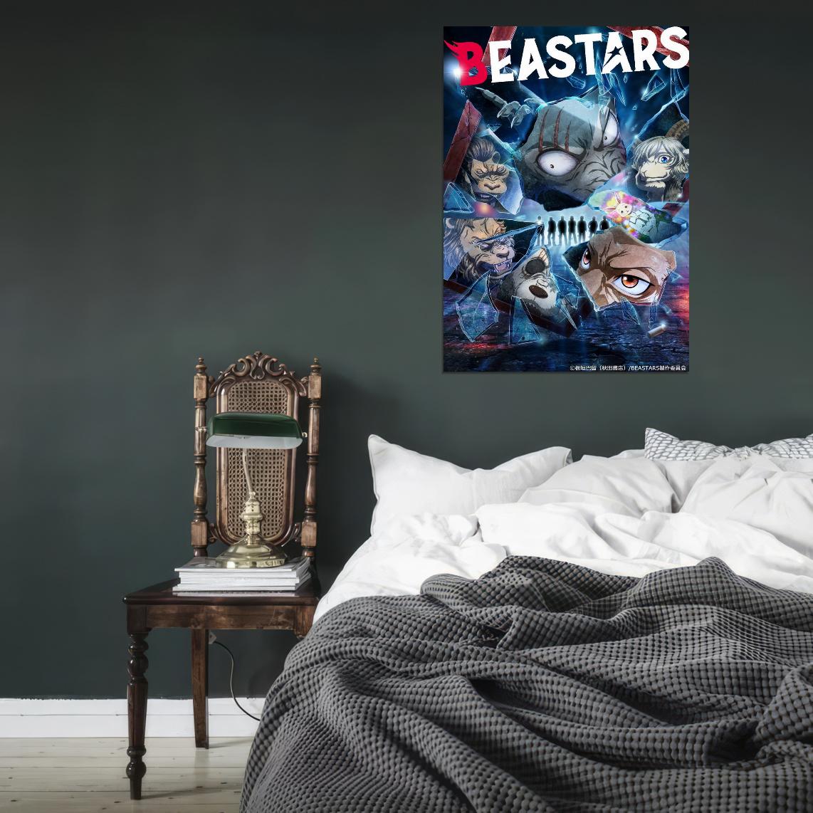Beastars Tv Series Anime Poster Japanese Drama Psychological Supernatural Furry Anthro Manga Art - xonomax