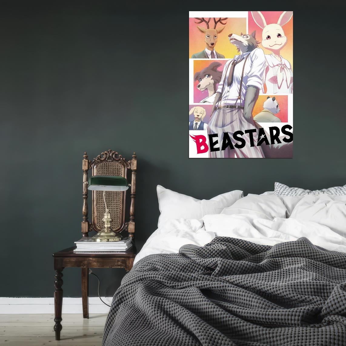 Beastars Tv Series Anime Poster Japanese Drama Psychological Supernatural Furry Anthro Manga Art - xonomax