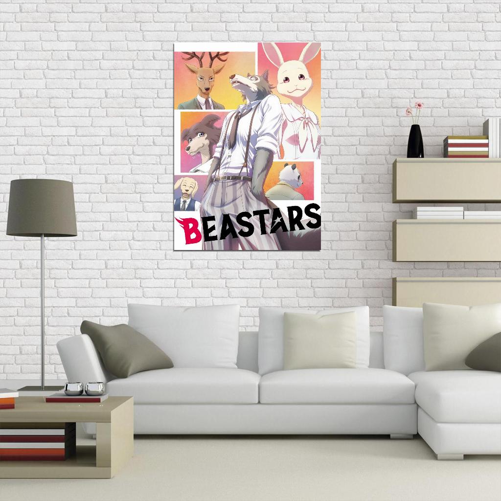 Beastars Tv Series Anime Poster Japanese Drama Psychological Supernatural Furry Anthro Manga Art