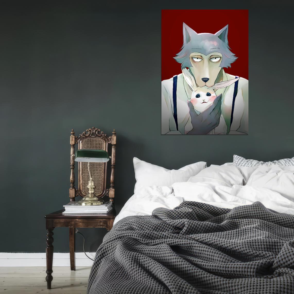 Beastars Tv Series Anime Poster Japanese Drama Psychological Supernatural Furry Anthro Manga Art - xonomax