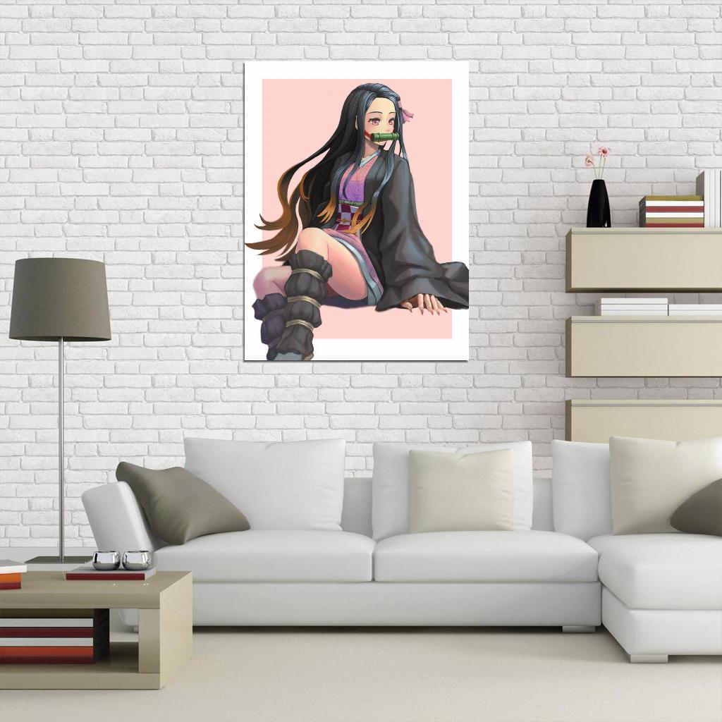Demon Slayer Kimetsu No Yaiba Tv Series Anime Poster Japanese Action Supernatural Adventure Nezuko Manga Art
