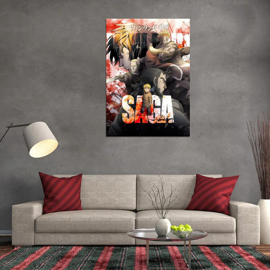 Vinland Saga Tv Series Anime Poster Japanese Historical Vikings Manga Art - xonomax