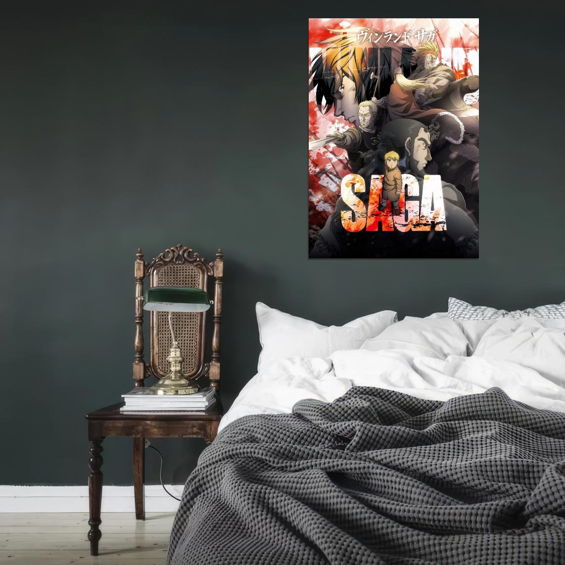 Vinland Saga Tv Series Anime Poster Japanese Historical Vikings Manga Art - xonomax