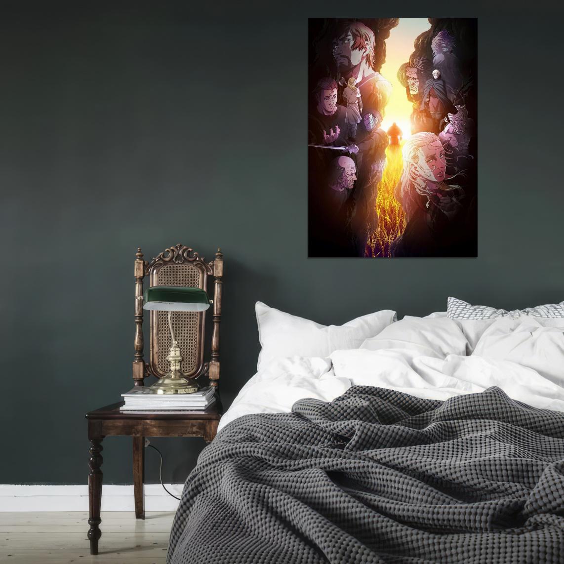Vinland Saga Tv Series Anime Poster Japanese Historical Vikings Manga Art - xonomax