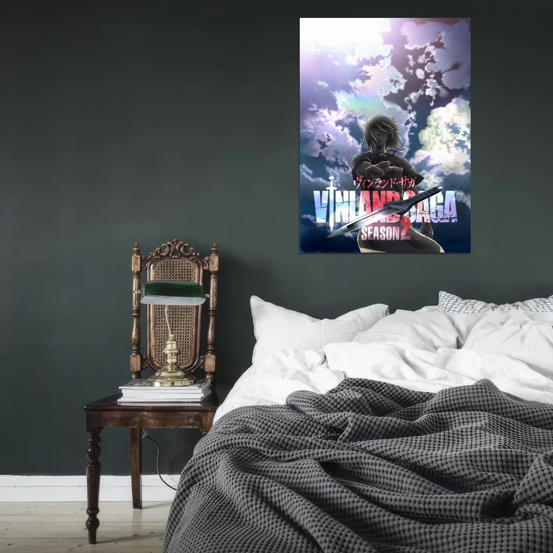 Vinland Saga Tv Series Season 2 Anime Poster Japanese Historical Vikings Manga Art - xonomax