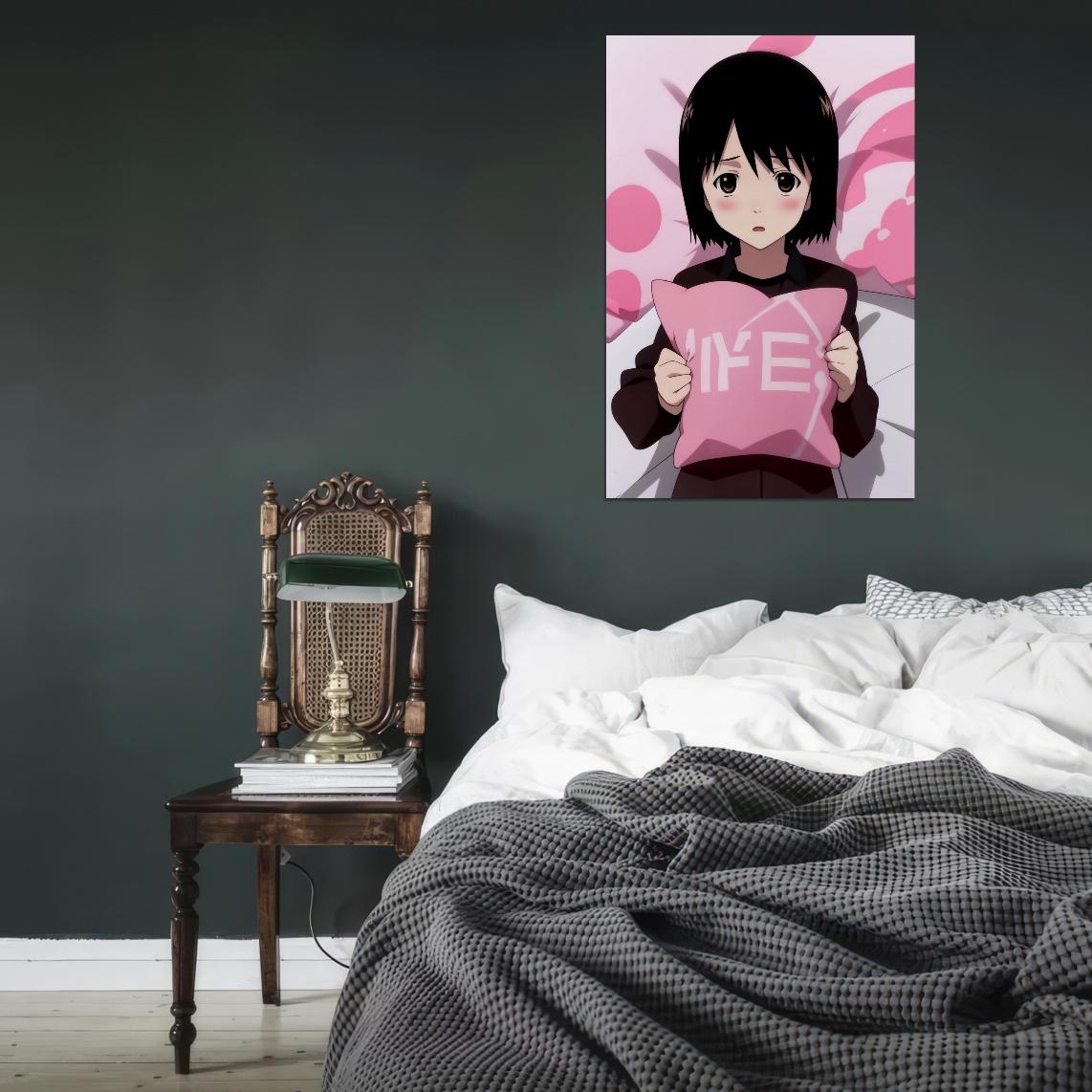 Welcome To The Nhk Tv Series Anime Poster Misaki Nakahara Cutecore Room Decor Kawaii Aesthetic Manga Art - xonomax