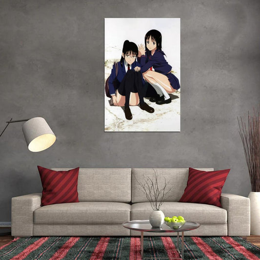 Welcome To The Nhk Tv Series Anime Poster Misaki Nakahara Manga Art - xonomax