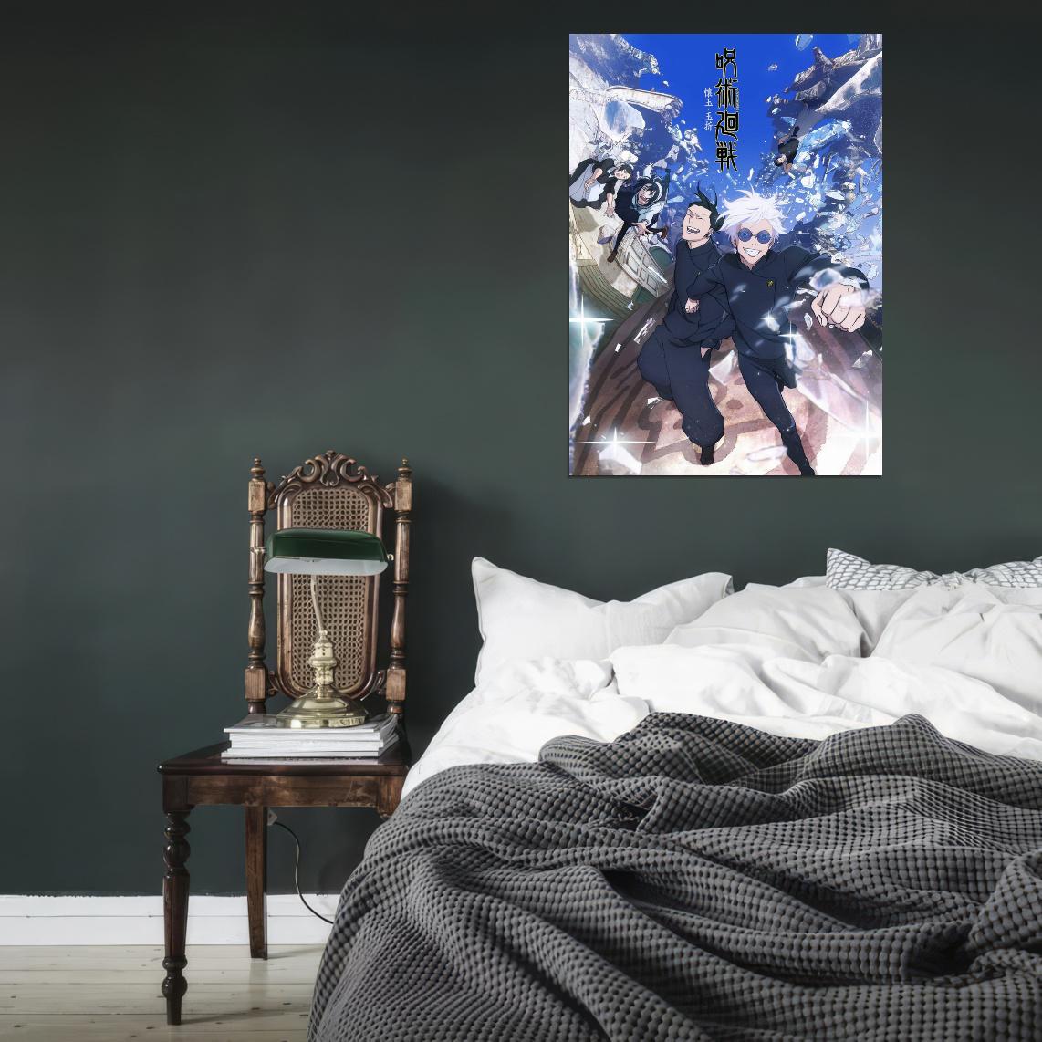Jujutsu Kaisen Tv Series Anime Poster Japanese Action Supernatural School Manga Art - xonomax