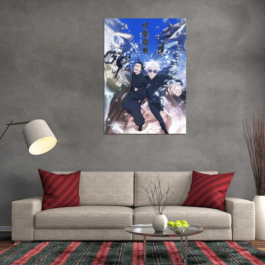 Jujutsu Kaisen Tv Series Anime Poster Japanese Action Supernatural School Manga Art - xonomax