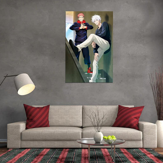 Jujutsu Kaisen Tv Series Anime Poster Japanese Action Supernatural School Manga Art - xonomax