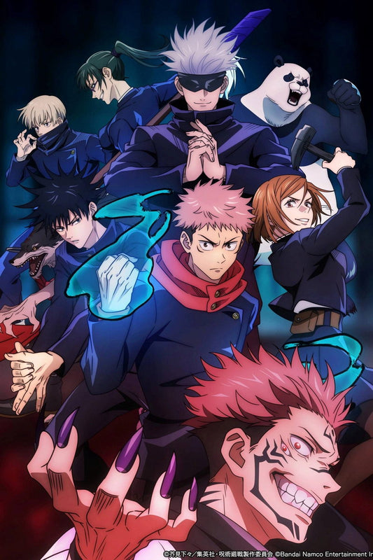 Jujutsu Kaisen Tv Series Anime Poster Japanese Action Supernatural School Manga Art - xonomax