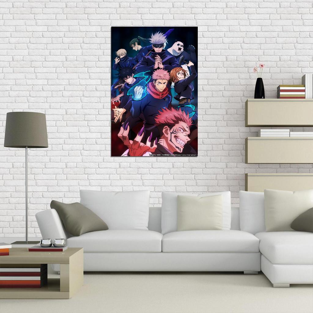Jujutsu Kaisen Tv Series Anime Poster Japanese Action Supernatural School Manga Art - xonomax