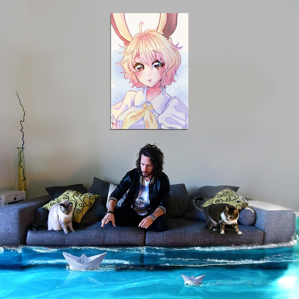 Beastars Haru Anime Poster Japanese Drama Psychological Supernatural Furry Anthro Cute Bunny Manga Art