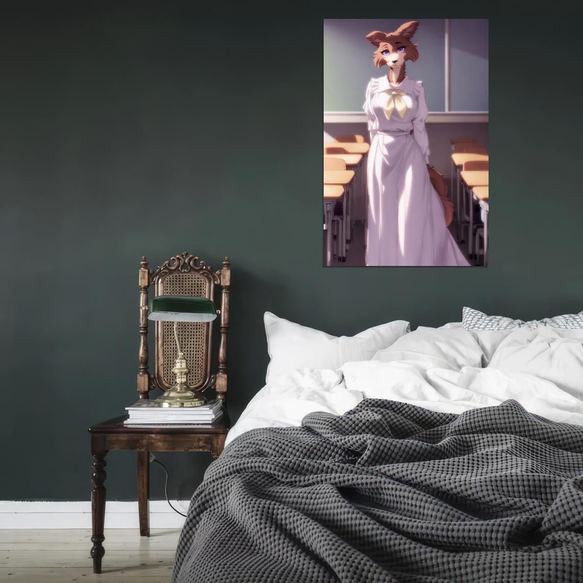 Beastars Juno Anime Poster Japanese Drama Psychological Supernatural Furry Anthro Manga Art - xonomax