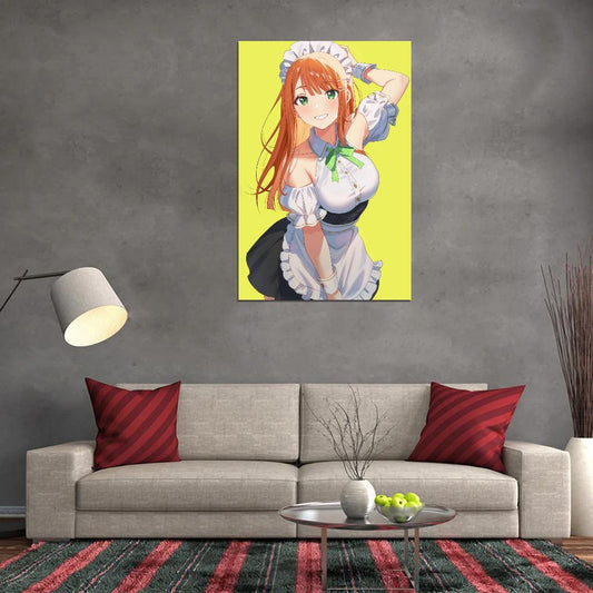 Shiun Sumika Gakuen Idolm@ster Video Game Anime Poster Japanese Blonde School Girl Cute Idol Singing Manga Art - xonomax