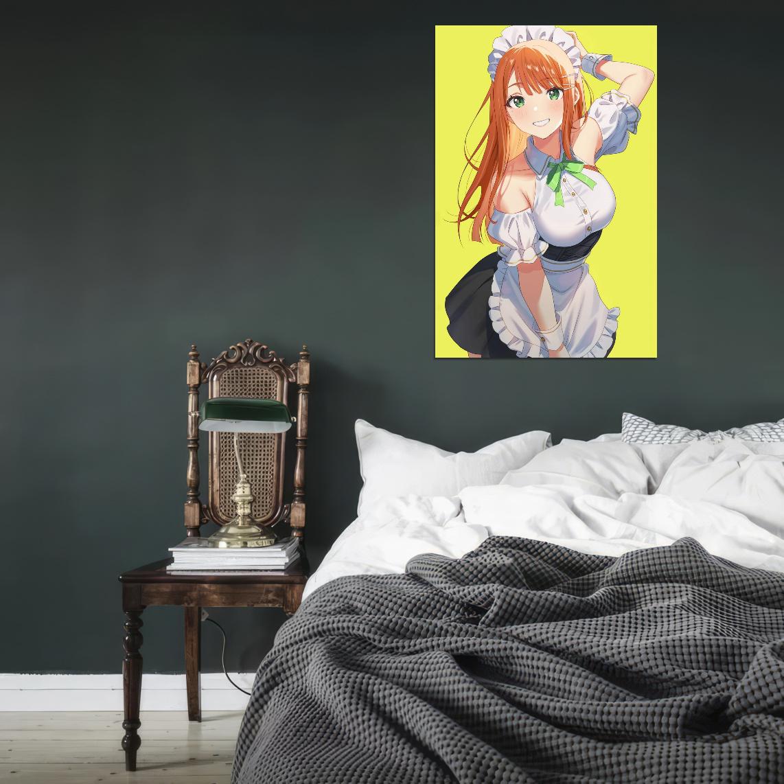 Shiun Sumika Gakuen Idolm@ster Video Game Anime Poster Japanese Blonde School Girl Cute Idol Singing Manga Art - xonomax