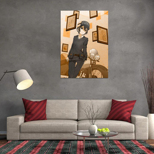 Kino's Journey Tv Series Anime Poster Japanese Adventure Psychological Drama Steampunk Manga Art - xonomax