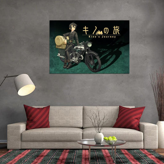 Kino's Journey Tv Series Anime Poster Japanese Adventure Psychological Drama Steampunk Manga Art - xonomax