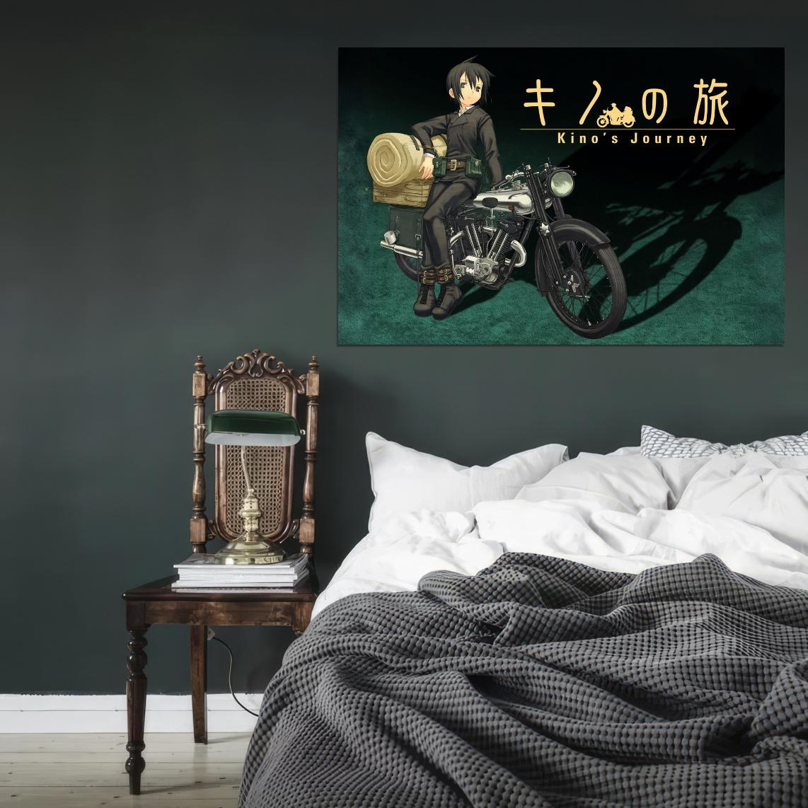 Kino's Journey Tv Series Anime Poster Japanese Adventure Psychological Drama Steampunk Manga Art - xonomax