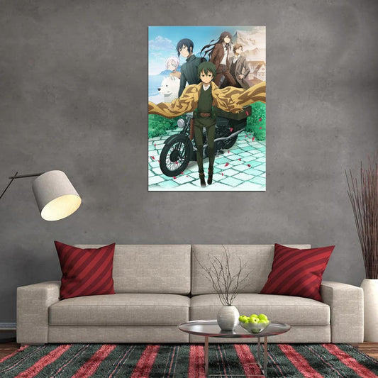 Kino's Journey Tv Series Anime Poster Japanese Adventure Psychological Drama Steampunk Manga Art - xonomax