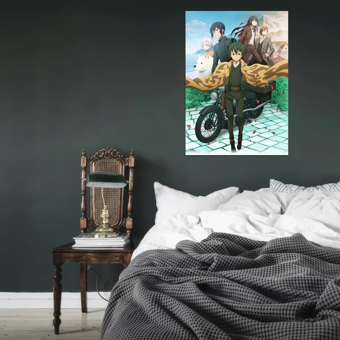Kino's Journey Tv Series Anime Poster Japanese Adventure Psychological Drama Steampunk Manga Art - xonomax