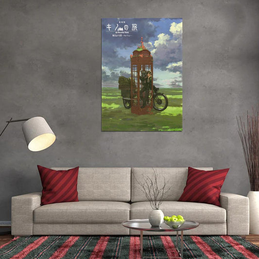 Kino's Journey Tv Series Anime Poster Japanese Adventure Psychological Drama Steampunk Manga Art - xonomax