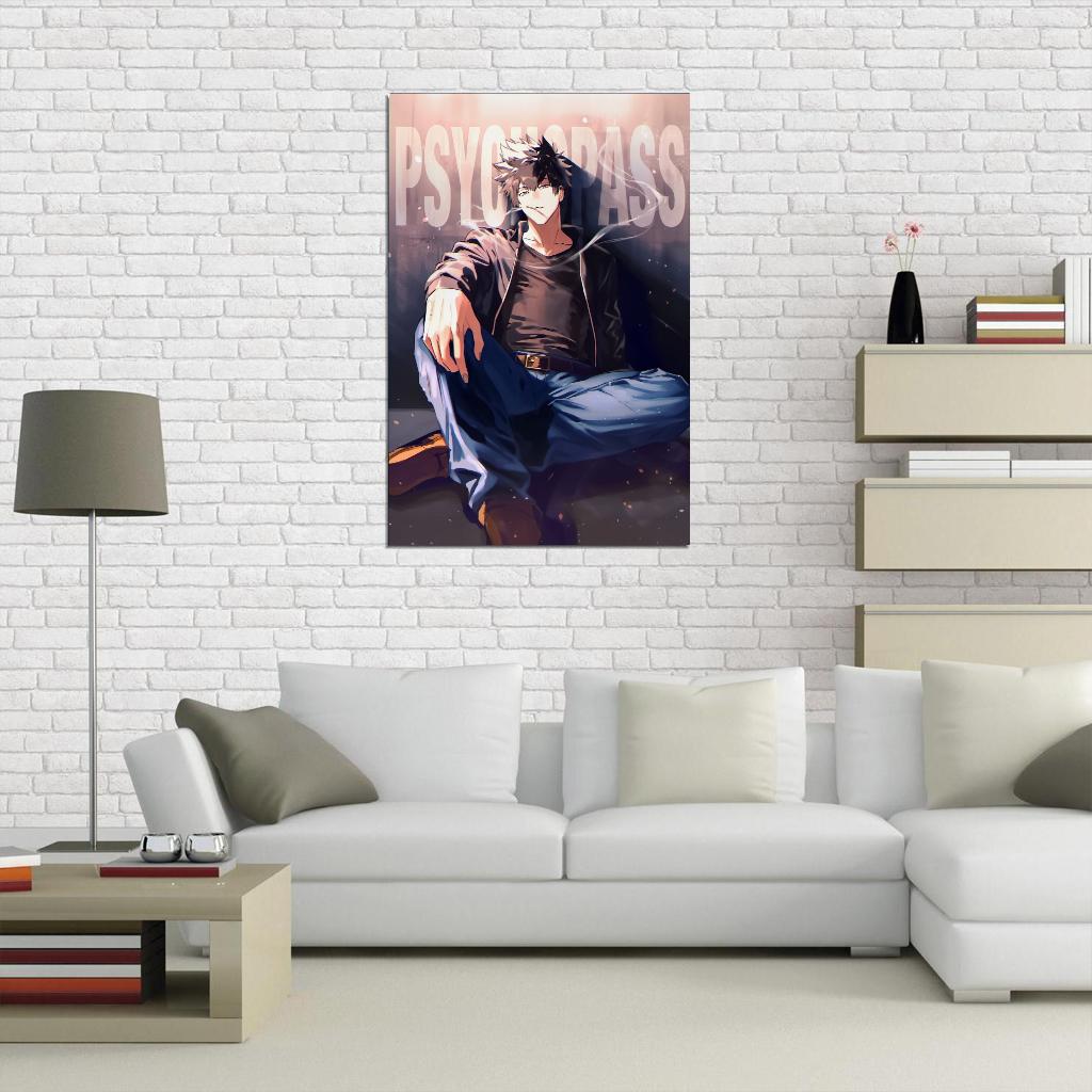 Psycho-pass Kougami Shin'ya Sci-fi Cyberpunk Anime Poster Manga Art - xonomax