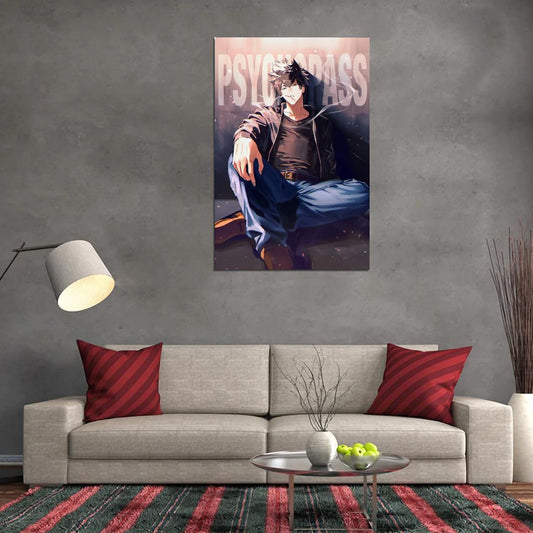 Psycho-pass Kougami Shin'ya Sci-fi Cyberpunk Anime Poster Manga Art - xonomax