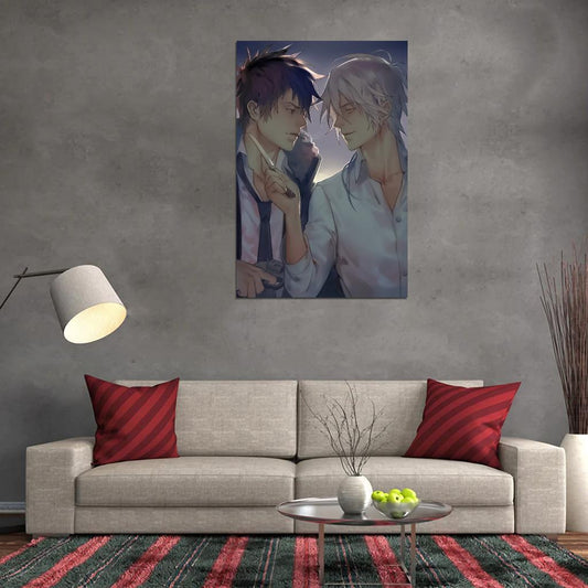 Psycho-pass Kougami Shin'ya Shougo Makishima Sci-fi Cyberpunk Anime Poster Manga Art - xonomax