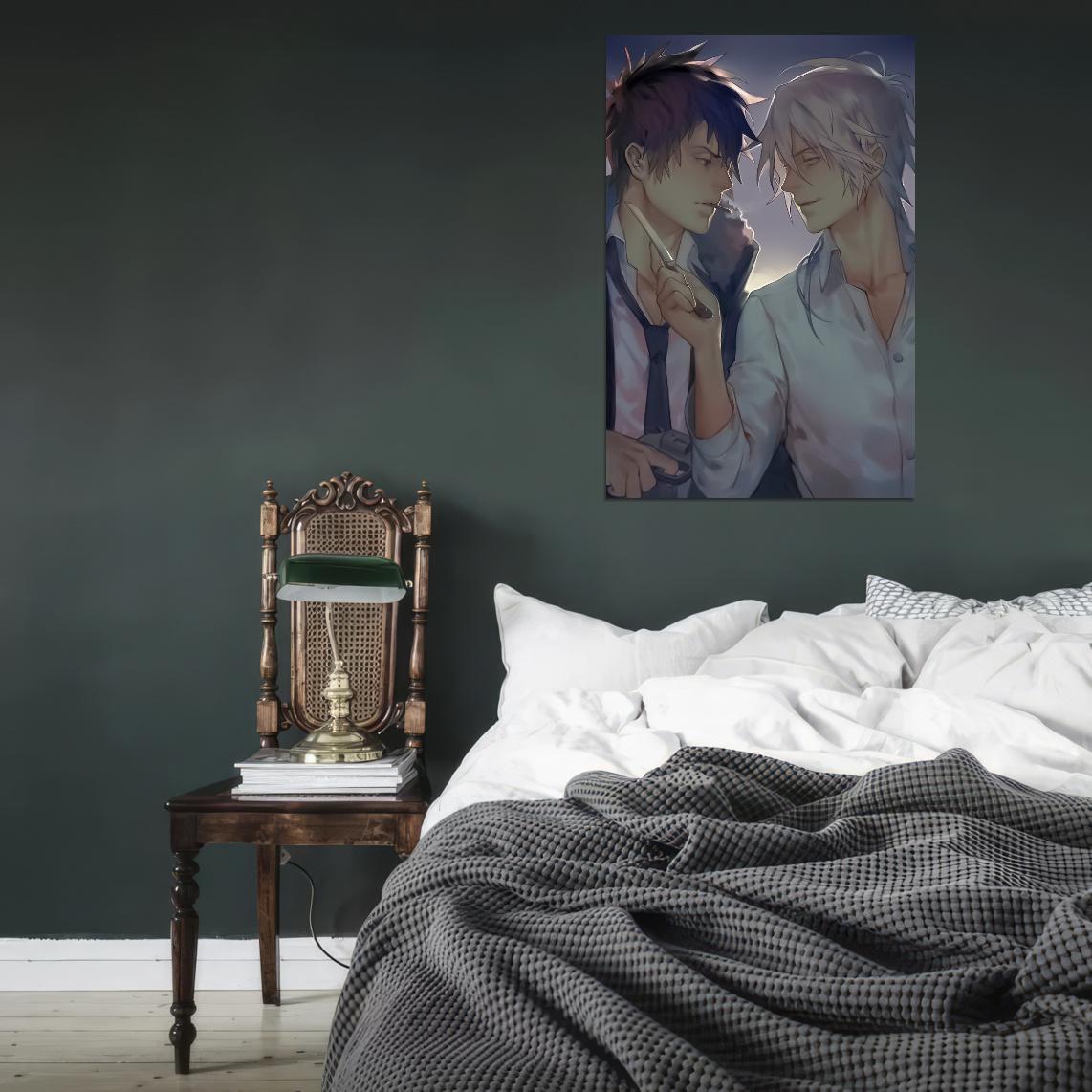 Psycho-pass Kougami Shin'ya Shougo Makishima Sci-fi Cyberpunk Anime Poster Manga Art - xonomax