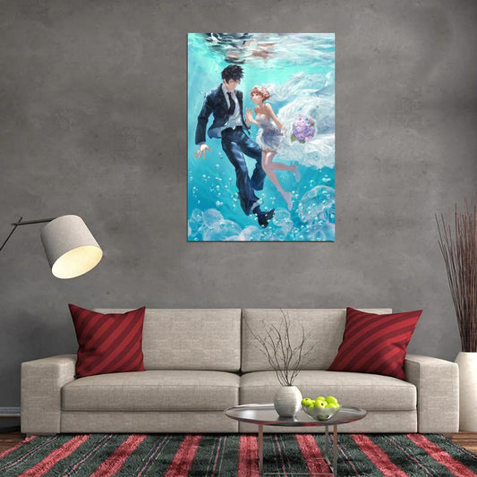 Psycho-pass Kougami Shin'ya Tsunemori Akane Sci-fi Cyberpunk Anime Poster Manga Art - xonomax